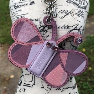 Rare Coach Butterfly Fob Keychain